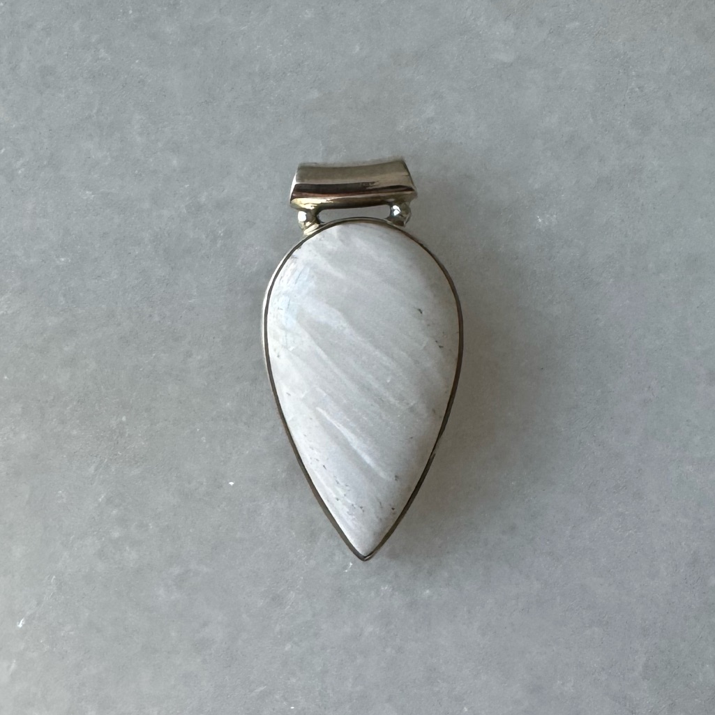 Nwot Sundance Snowy Owl Pendant Scolecite Sterling Silver 65$